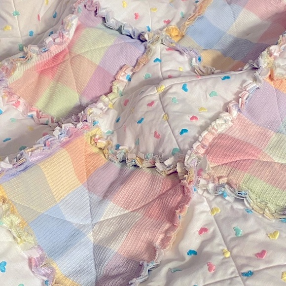 Handmade Other - OOAK Baby Rag Quilt, Handmade